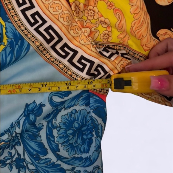 Designer-Inspired Baroque Print Jumpsuit – Size 2X - Picture 11 of 11